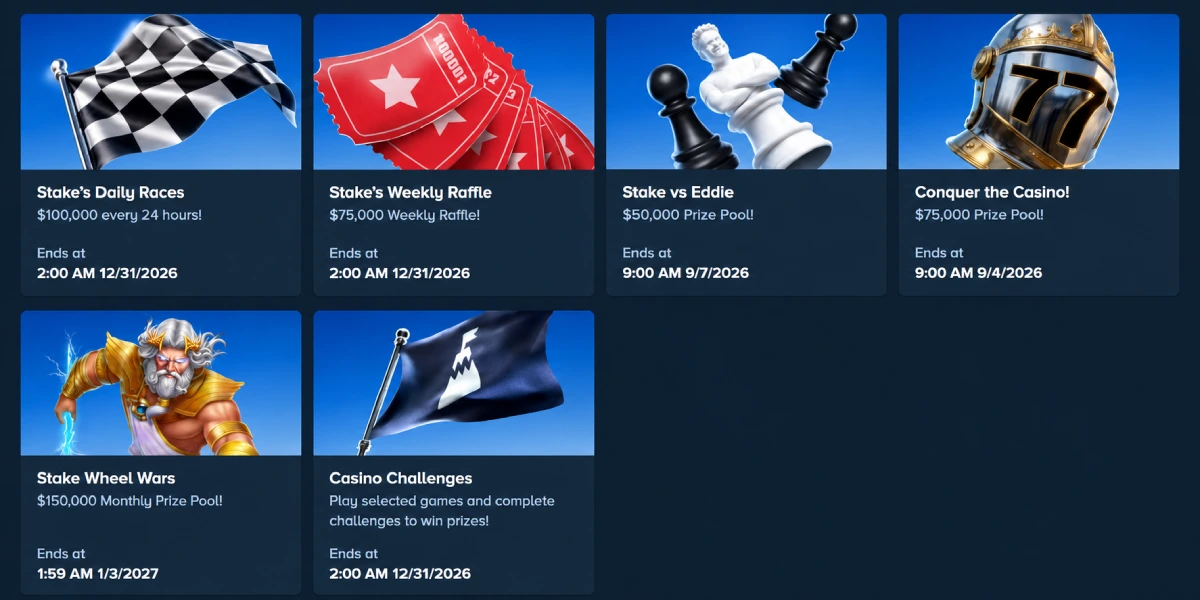 Stake Casino προωθητικές ενέργειες τουρνουά και χρηματικά έπαθλα
